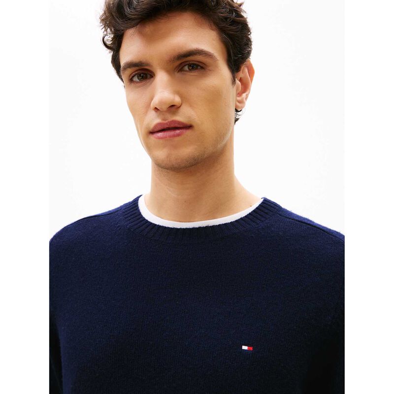 Tommy Hilfiger Pure Wool Crew Neck Jumper image number 2
